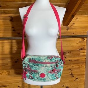 Kipling Crossbody Nylon Bag Multicolor Pink